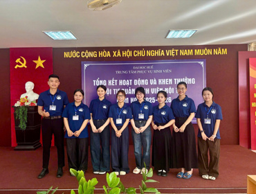 Tổng kết hoạt động và khen thưởng Đội tự quản sinh viên nội trú Đại học Huế năm học 2025 - 2026