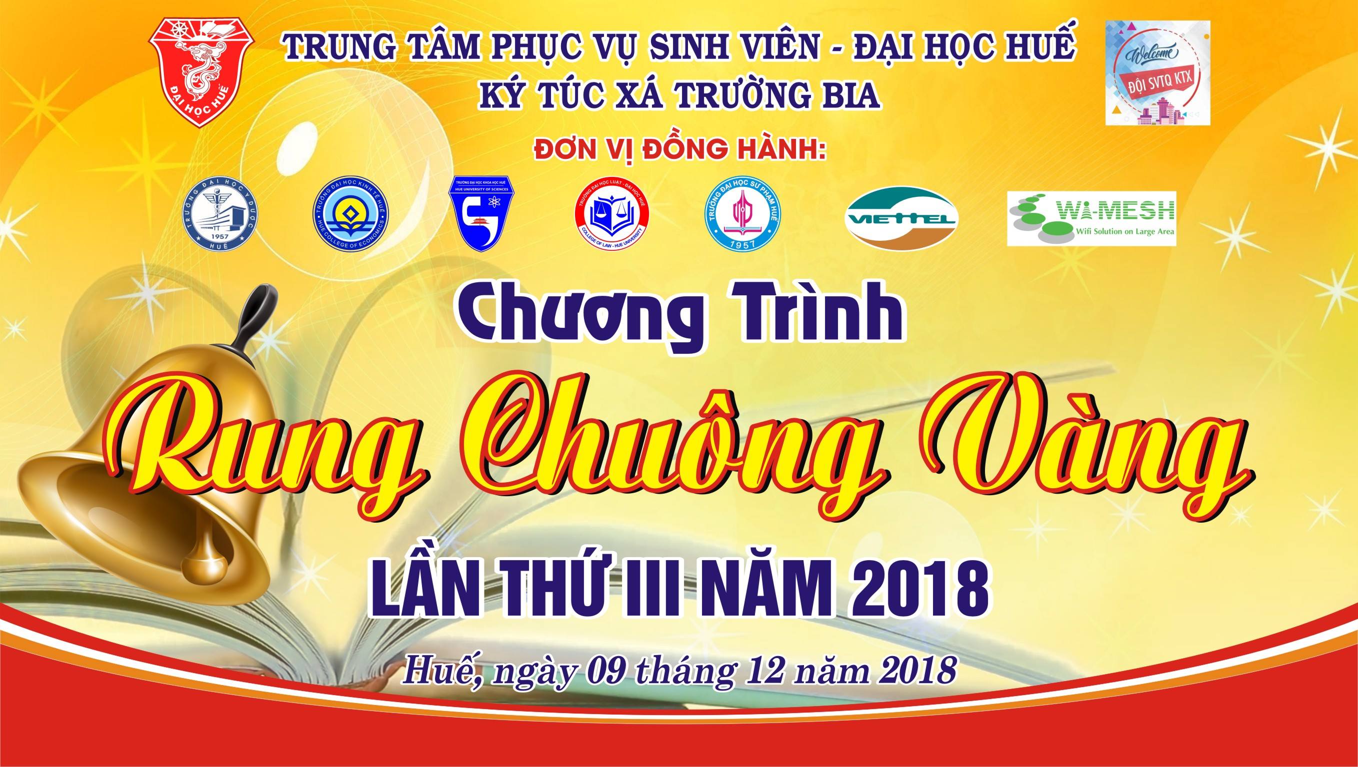 KTX TRƯỜNG BIA TỔ CHỨC RUNG CHUÔNG VÀNG LẦN THỨ III NĂM 2018